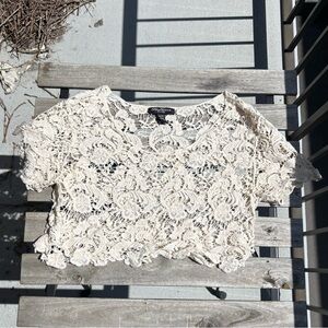 ✨ 2 for 15 ✨ Crochet Sheer T-Shirt